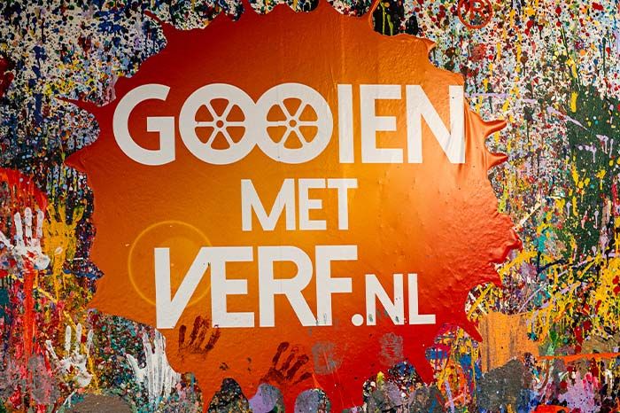 gooien met verf